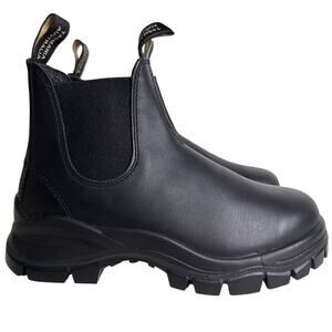 Blundstone 2240 Chelsea Boot Premium Black Leather Women's 8.5 Chunky Lug Sole